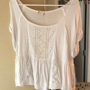 Free people beaded embroidered t shirt
